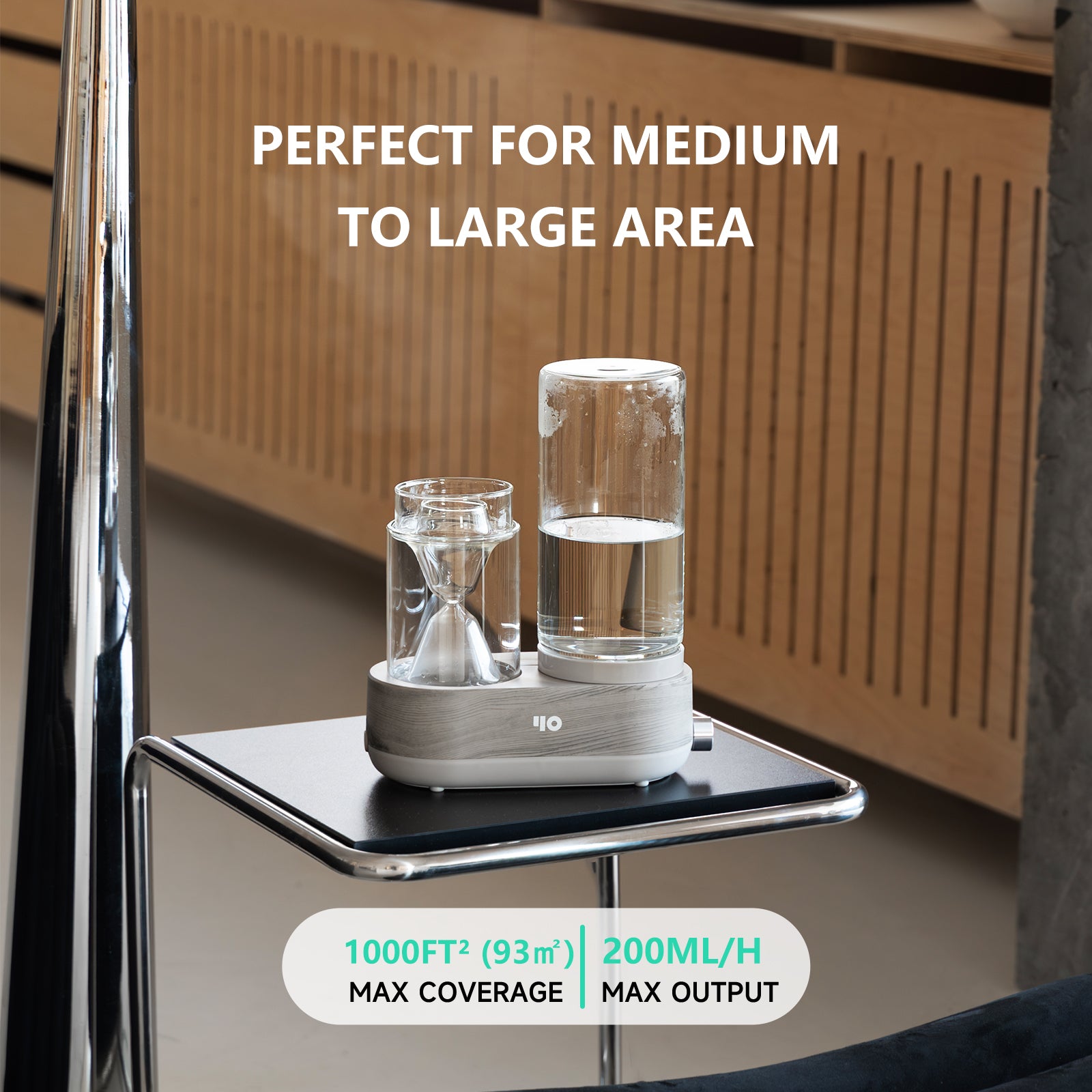 YO 1,6 l Glas-Aroma-Dampfgarer für ätherische Öle